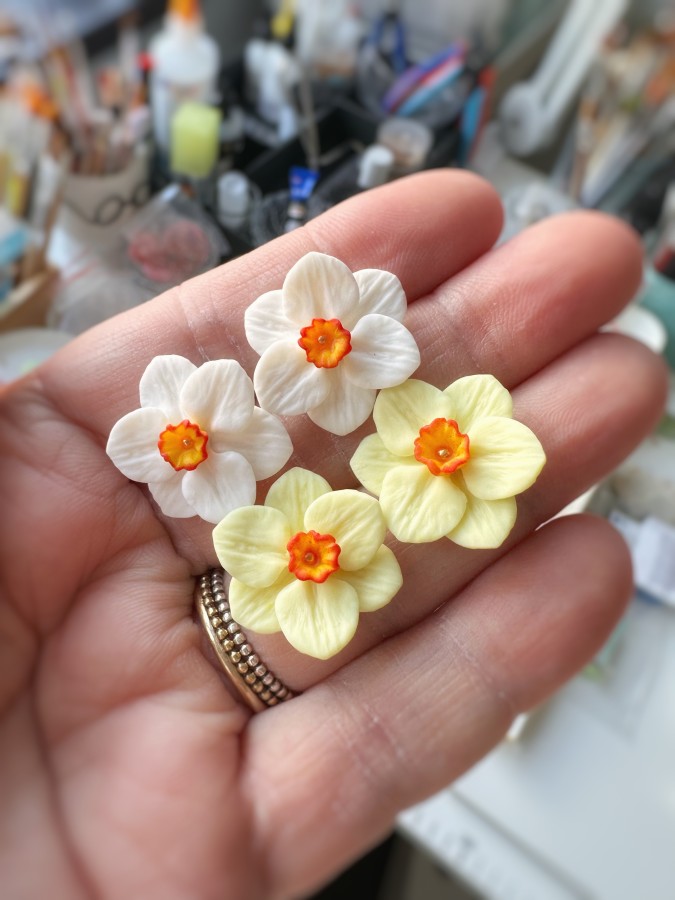 Auskarai Narcizai |GELTONI prie ausies|AUP-48